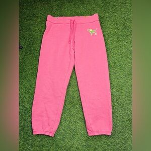 Y2K Victoria’s Secret PINK Pink Jogger Sweatpants XS Dog Logo
